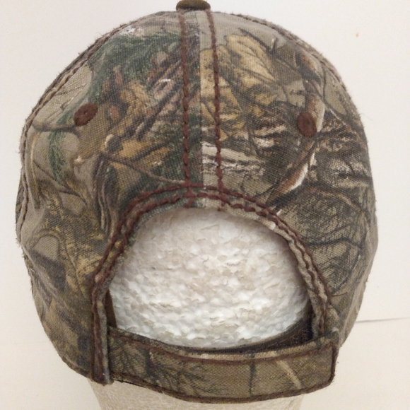 Justin Boots Camo Velcro Strapback Hat Cap - Picture 6 of 8